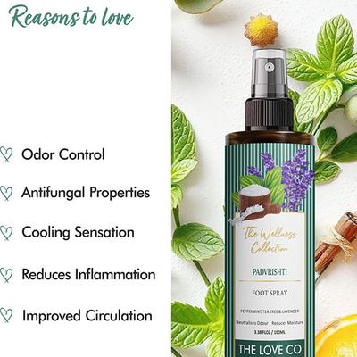 The Love Co. Natural Foot Tea Tree Foot Spray 100 ml - Foot Care
