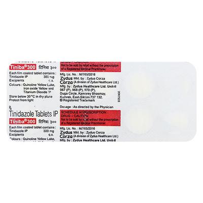 Tiniba 300mg Tablet 10'S - Bacterial Infections-OAB