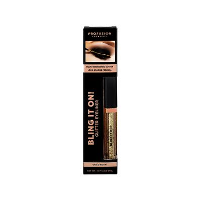Profusion Cosmetics Bling It On Glitter Eyeliner Gold Rush8 (2.5ml) - Eyeliners