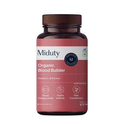 Miduty Organic Blood Builder Capsule 60's - Vital Health