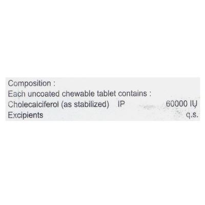 3D Forte 60K Chew Tablet 4'S - Supplements-Vit