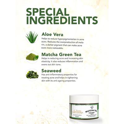 Clovia Botaniqa Matcha Green Tea Hydrating Face Mask 50 gm - Masks & Peels