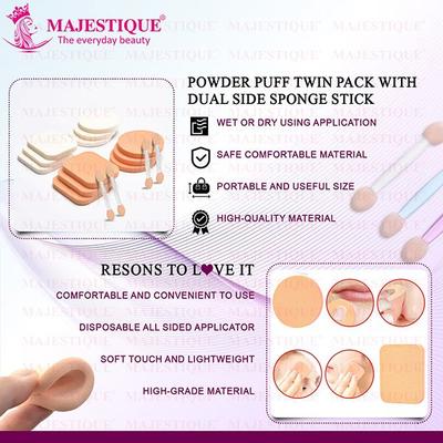 Majestique Face Sponge Twin Pack 1's - Sponges & Applicators