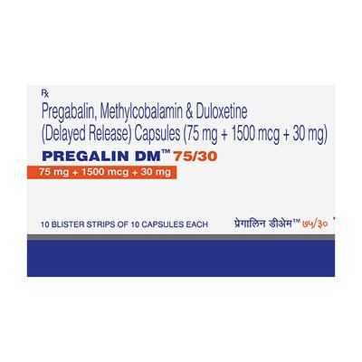 PREGALIN DM 75/30 Capsule 10's - Neuropathic Pain-Dru