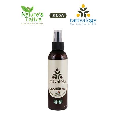 Tattvalogy Virgin Certified Organic Coconut Oil for Skin & Hair 200 ml - Hair Oils