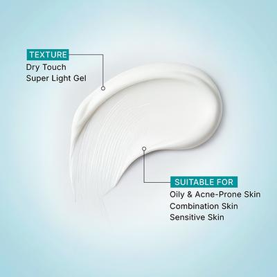 Pilgrim 5% Niacinamide Oil-Free Super Light Gel Sunscreen SPF 50+ PA++++ with Korean White Lotus 45 ml - Face Sunscreen