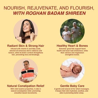 Dabur Roghan Badam Shireen Badam Tail 100 ml (Free Dabur Honey 100 g) 1's - Personal Care (Ayush)