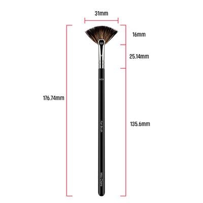 Miss Claire M24 - Fan Brush (Chrome) 1's - Face Brush