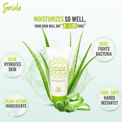 Saniola Hand Moisturizing Cream Aloe & Basil 30 gm - Hand Sanitizer