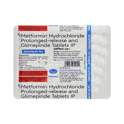 DAILYGLIM M1 Tablet 10's - Diabetes-Ant