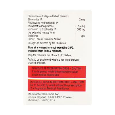 Triobimet 2mg Tablet 10'S - Diabetes-Ant