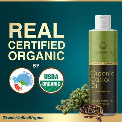 Life & Pursuits Organic Castor Oil 100 ml - Hair Oils