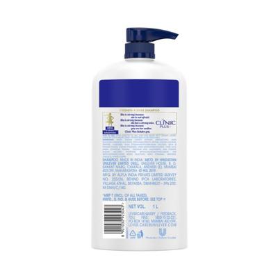 Clinic Plus Strength & Shine with Egg protein Shampoo For Hair Strengthening& Shine 1000 ml - Shampoos