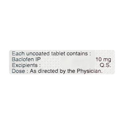 Baclof 10mg Tablet 10'S - Muscle Cramps/Spasticity-Mus