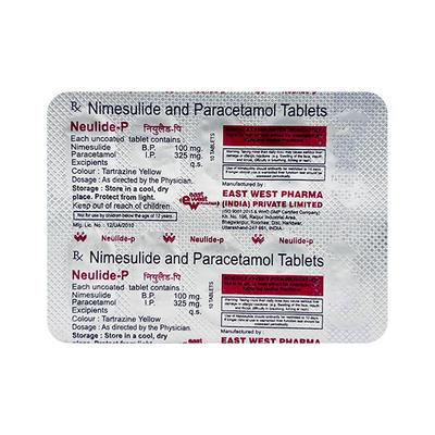 Neulide P Tablet 10'S - Pain relief-Nsa