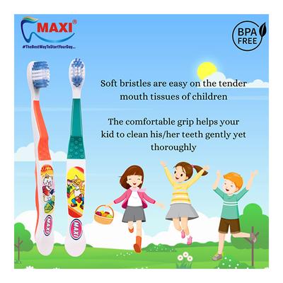 Maxi Dolls Junior Toothbrush - Soft (Buy 1 Get 1 Free) - Baby Oral Care