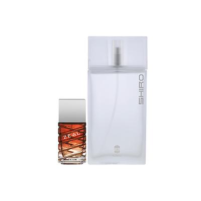 Ajmal Zeal EDP Aquatic Woody Perfume And Shiro EDP Citrus Spicy Perfume 190 ml - Men Perfumes (Edt/Edp)