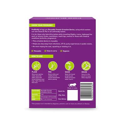 Peebuddy Ladies Stand Pee Dean and Repeat Reusable Urination Funnel 1's - Intimate Care