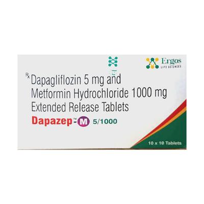 DAPAZEP M 5/1000 Tablet 10's - Diabetes-Ant