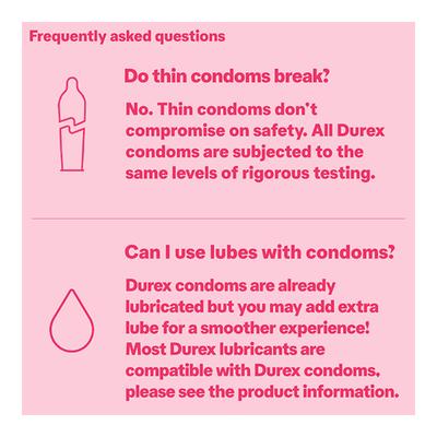 Durex Condoms - Extra Ribbed 10's - Plain/Flavoured Condoms