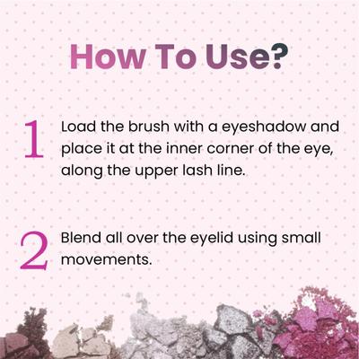 Matt Look Eye Shadow Application Brush for Face Makeup 1 gm - Face Brush