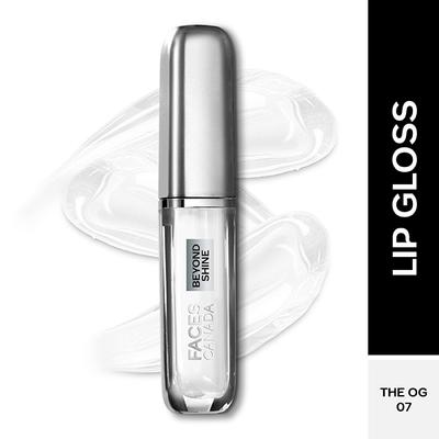 Faces Canada Beyond Shine Lip Gloss - The OG 07, Lightweight, Non-Sticky, Hydrating 3 ml - Lip Glosses