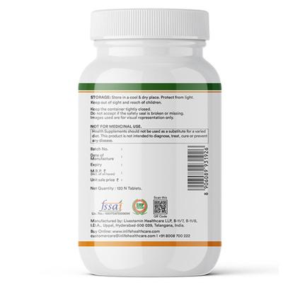 Inlife Calcium, Zinc, Magnesium, Vitamin D2 + K2 Tablet 120's - Calcium And Minerals