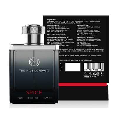 The Man Company Eau de Toilette - Spice 100 ml - Men Perfumes (Edt/Edp)