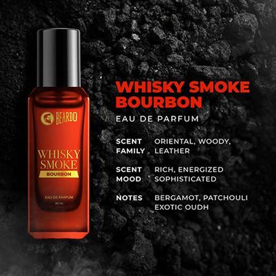 Beardo Bourbon Whisky Smoke Perfume for Men Oriental, Woody, Long Lasting, Ideal Gift 20 ml - Men Perfumes (Edt/Edp)
