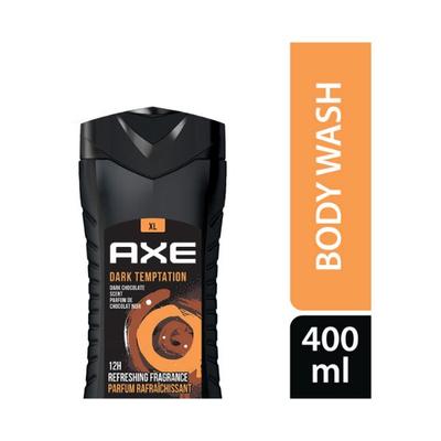 Axe Dark Temptation 3 In 1 Body Face & Hair Wash for Men Long-Lasting Fragrance 400 ml - Shower Gels & Body Wash
