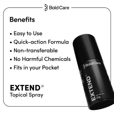Bold Care Extend Delay Spray (Pack of 2 x 20 gm) - Men Deodorants/Roll-Ons