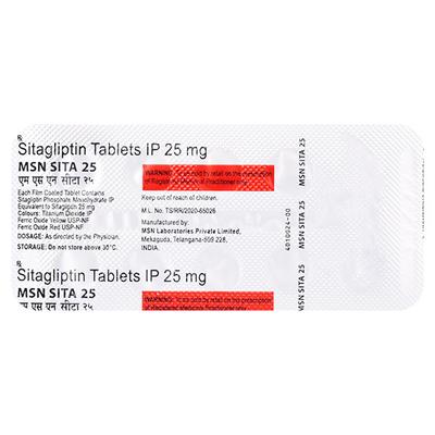 MSN SITA 25 Tablet 10's - Diabetes-Ant