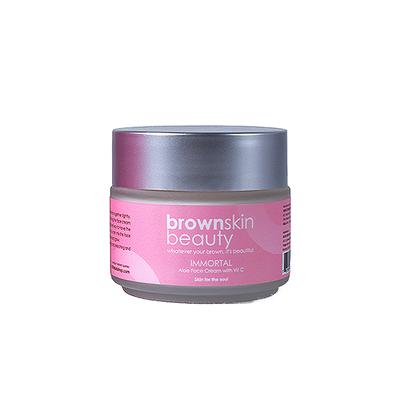 BrownSkin Beauty Immortal Aloe Face Cream with Vit. C 100 ml - Face Moisturizers