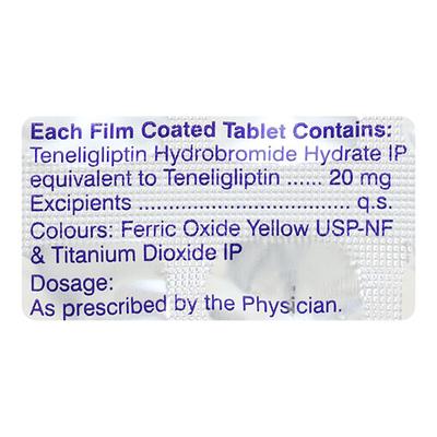 Teneblu 20mg Tablet 15'S - Diabetes-Ant