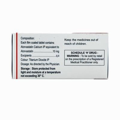 Atorsave 10mg Tablet 15'S - High Cholesterol-Dys