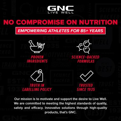 GNC AMP Gold Series 100% Whey Protein Advanced Powder - Delicious Strawberry 1.81 kg - Whey Proteins
