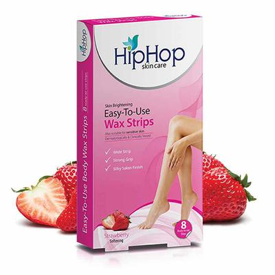 HipHop Body Wax Strips with Argan Oil & Strawberry Strips 8's - Shaving & Hair Removal