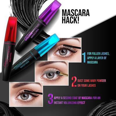 Faces Canada Magneteyes Volume Xtreme Mascara Waterproof upto 1.5X Volume - Jojoba Oil & Vitamin E 8ml - Mascaras