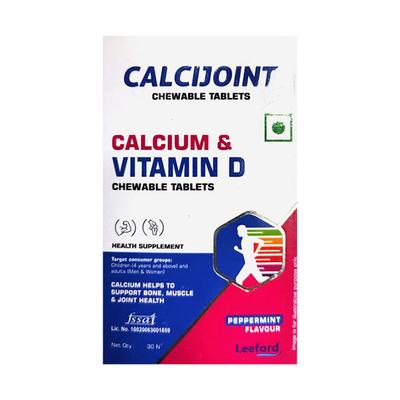 CALCIJOINT PEPPERMINT FLAVOUR Chewable Tablet 30's - Supplements-Cal