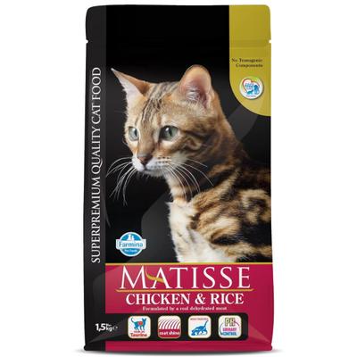 Farmina Matisse Super Premium Quality Cat Food - Chicken & Rice 1.5 kg - Petfood