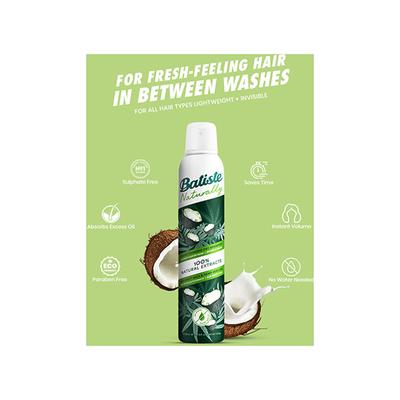 Batiste Naturally Coconut Hemp Dry Shampoo 200 ml - Dry Shampoos & Conditioners