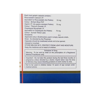 Rozucor Gold 10 Capsule 10'S - Blood Clot-Ant