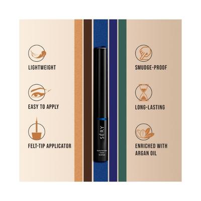 Sery Spectacular Color Eyeliner- Indigo, Waterproof, SEL-03 3gm - Eyeliners