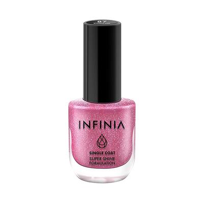 Infinia Pink Single Coat Nail Polish Sparkle Pink 087 12 ml - Nail Polish