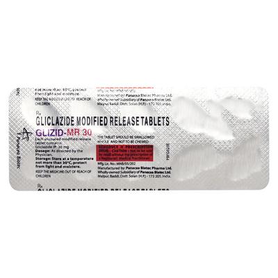 Glizid MR 30mg Tablet 10'S - Diabetes-Ant