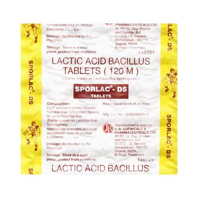 SPORLAC DS Tablet 25's - Diarrhoea-Ant