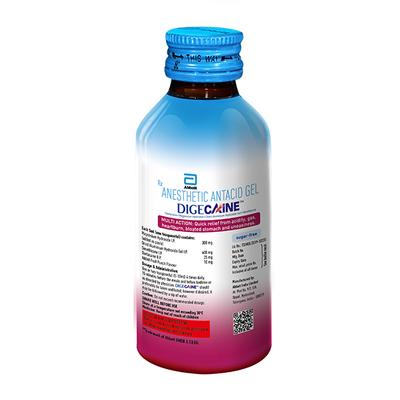 DIGECAINE SUGAR FREE FRUIT PUNCH FLAVOUR Gel(Oral) 200ml - Ulcer/Reflux/Flatulence-Aaa