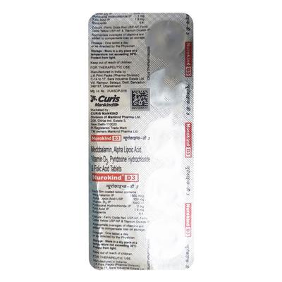 Nurokind D3 Tablet 10'S - Supplements-Vam