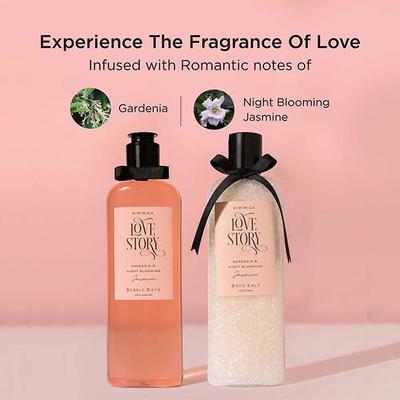 Kimirica Love Story Bath Salt & Bubble Bath Moisturizing & Relaxing Bath Care Duo 580gm - Others