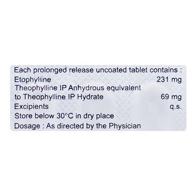 Deriphyllin OD 300mg Tablet 15'S - Asthma/COPD-Ast